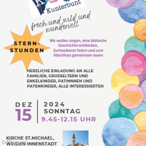 Kirche Kunterbunt am 3. Advent